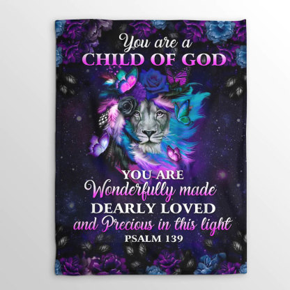  You Are a Child of God Fleece Blanket