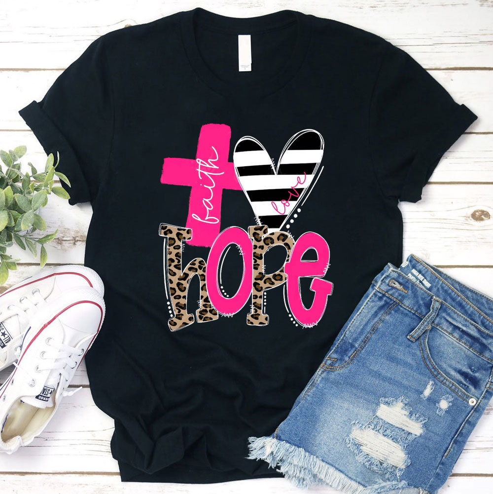 Faith Love Hope Stylish Christian Shirt