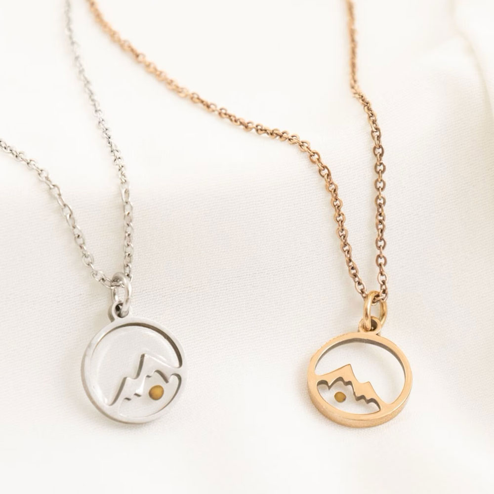 Faith Can Move Mountains Christian Necklace