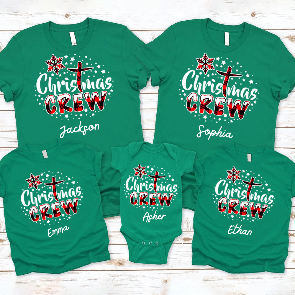 Personalized Christmas Crew Family Matching Shirts