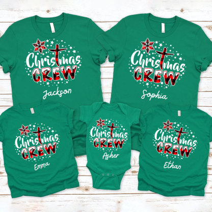 Personalized Christmas Crew Family Matching Shirts