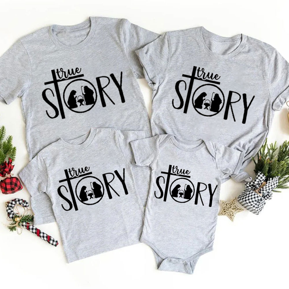 True Story Christmas Family Matching Shirts