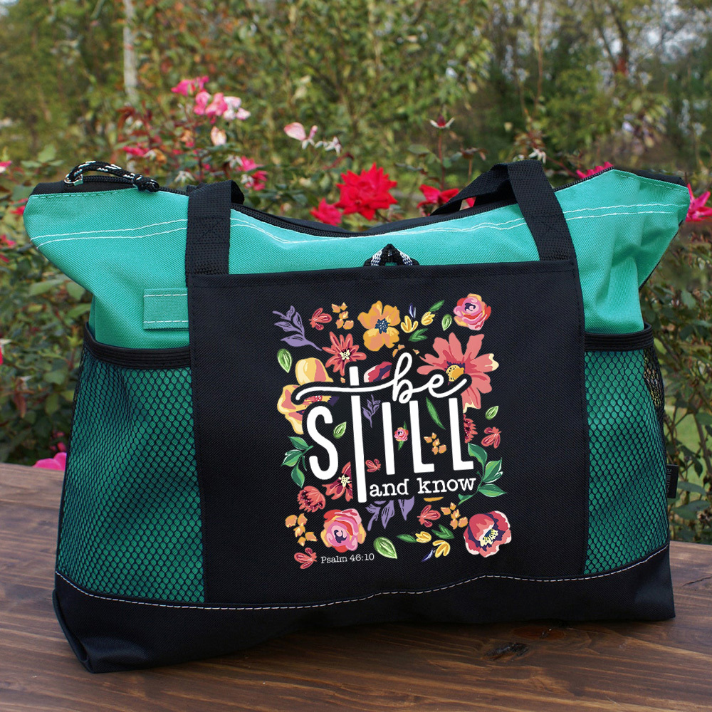 Be Still Floral Tote Bag