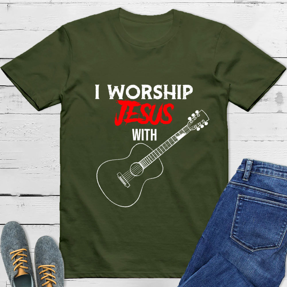 I Worship Jesus with Guitar Shirt