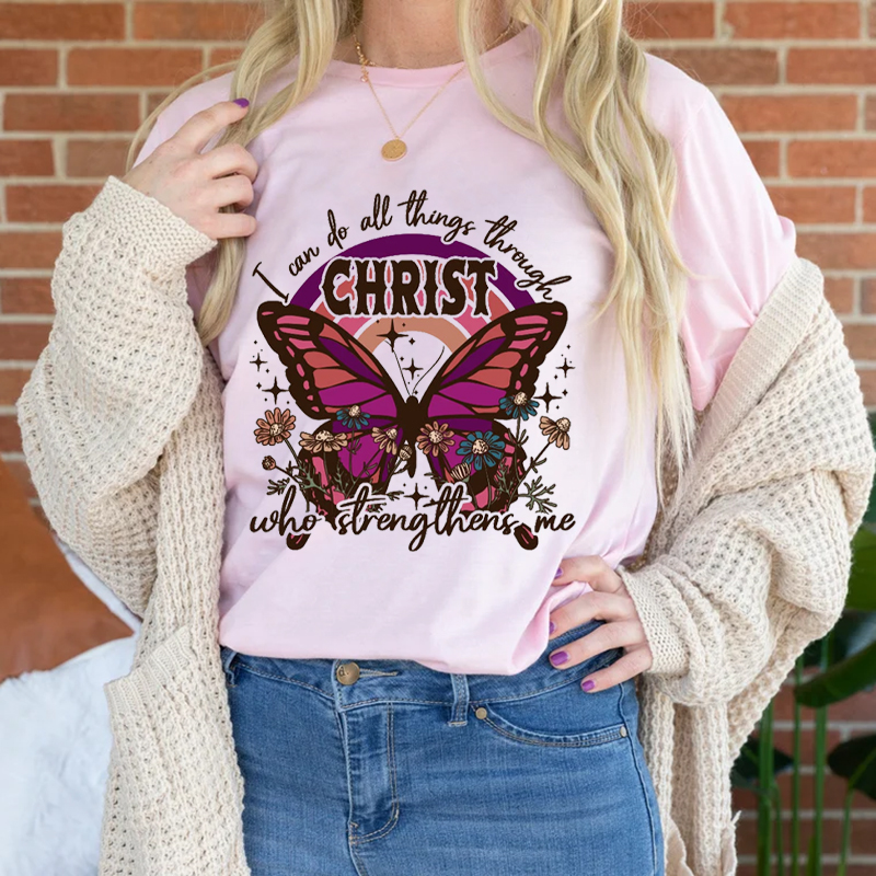I Can Do All Things Butterfly T-Shirt