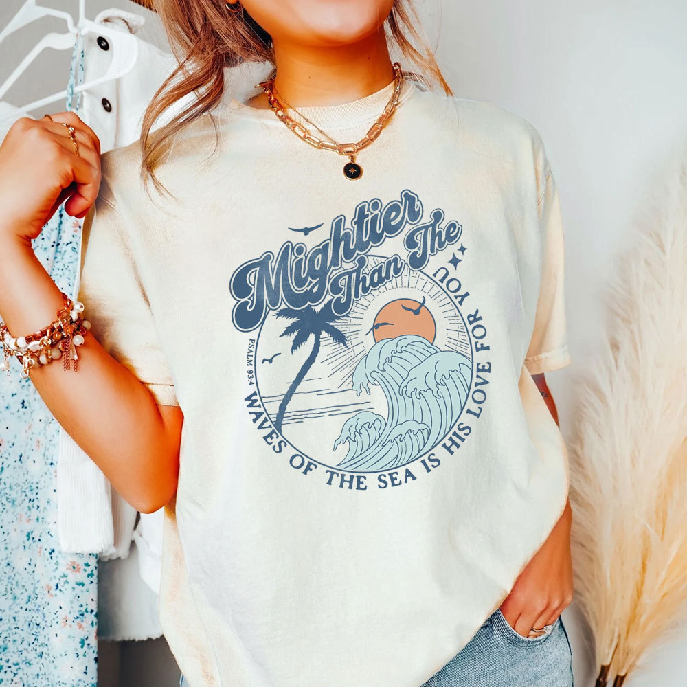 Waves of the Sea Is His Love for You T-Shirt Sale-GuidingCross