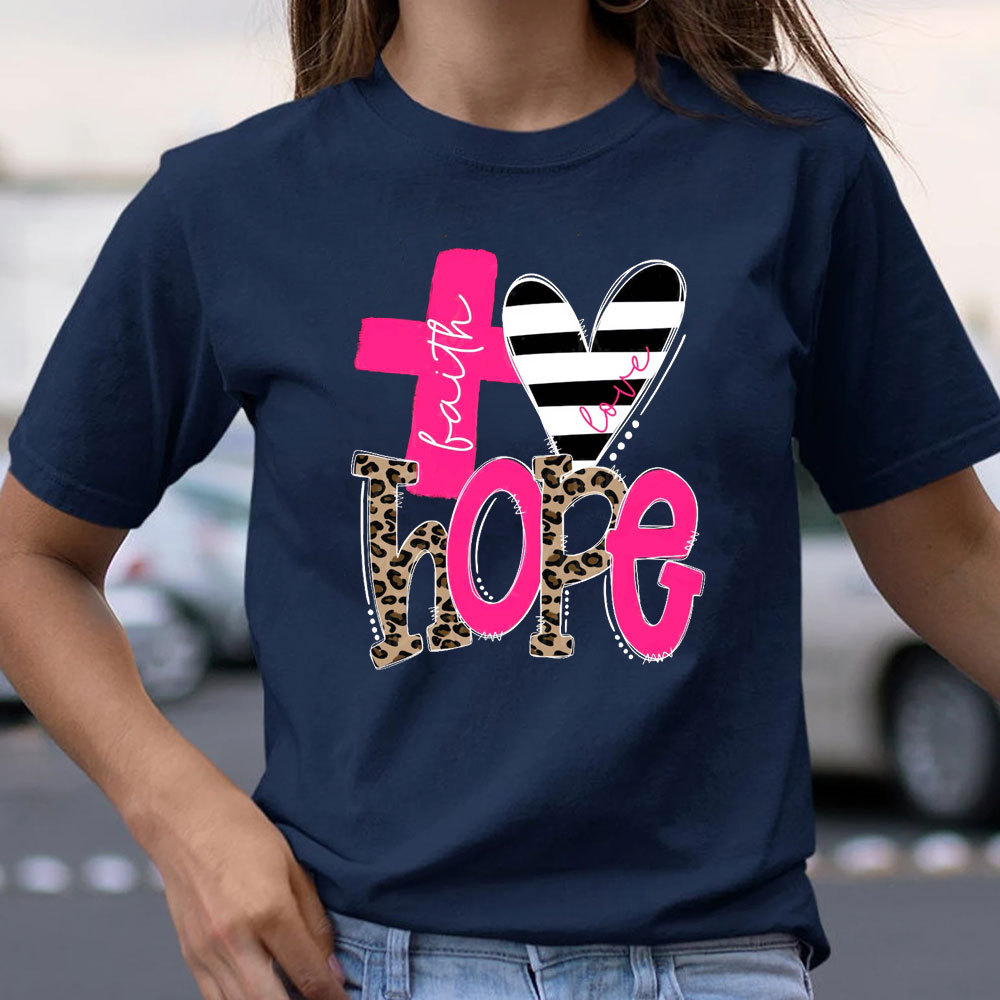 Faith Love Hope Stylish Christian Shirt