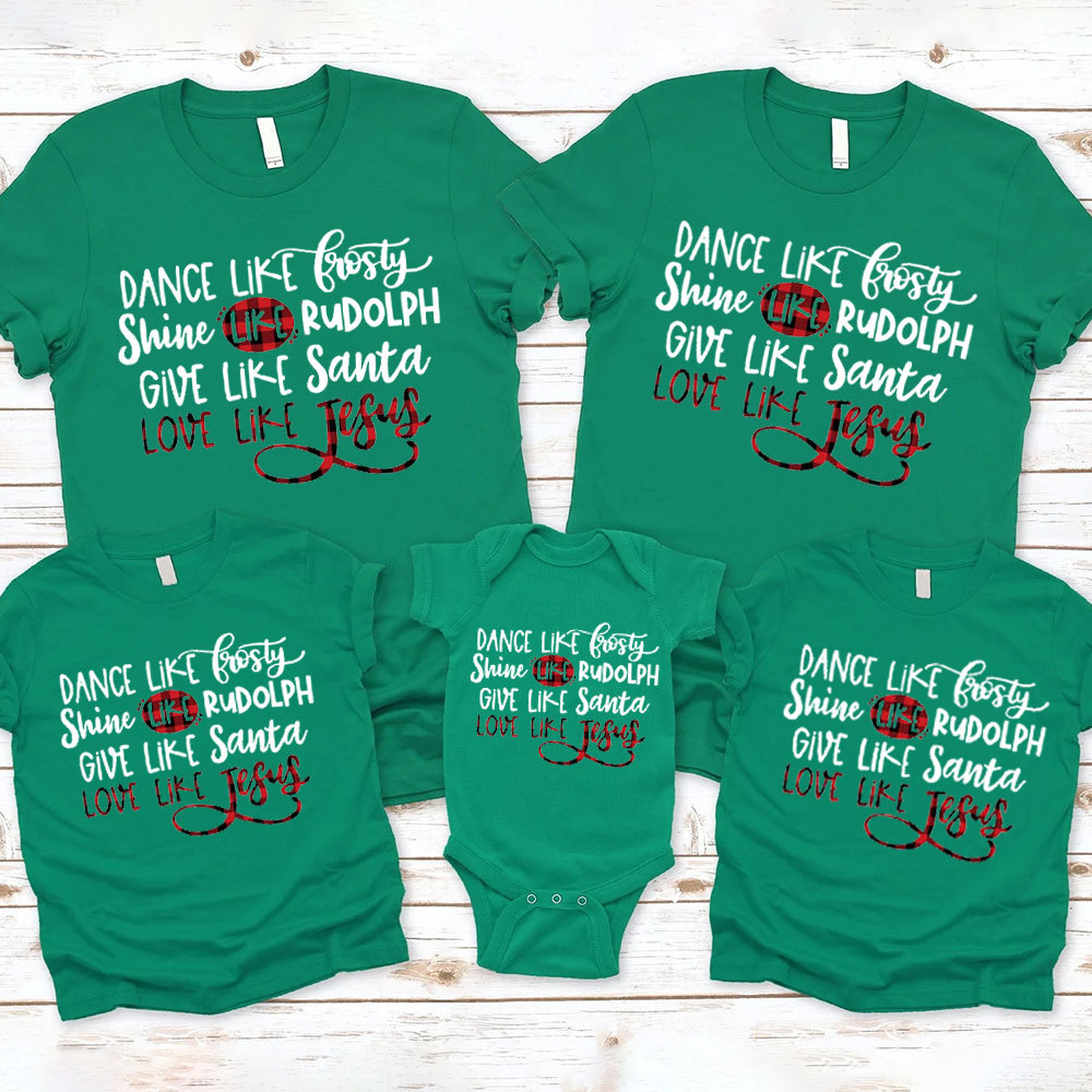 Love Like Jesus Family Matching Shirts