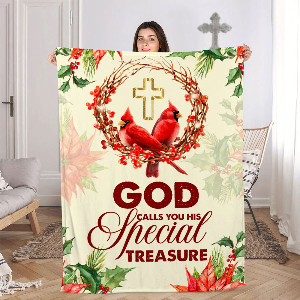 God Calls You His Special Treasure Fleece Blanket