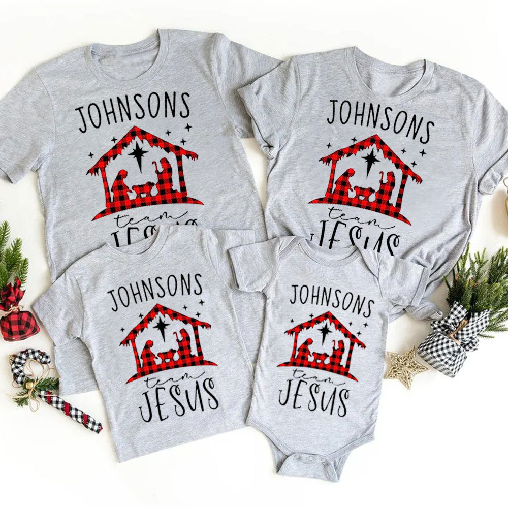 Personalized Jesus Is the Reason Christmas Family Matching Shirt and B