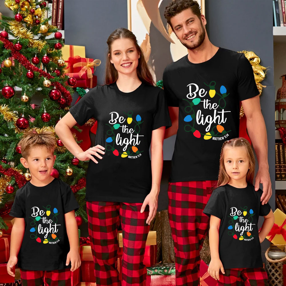 Be the Light Christmas Family Matching Shirts