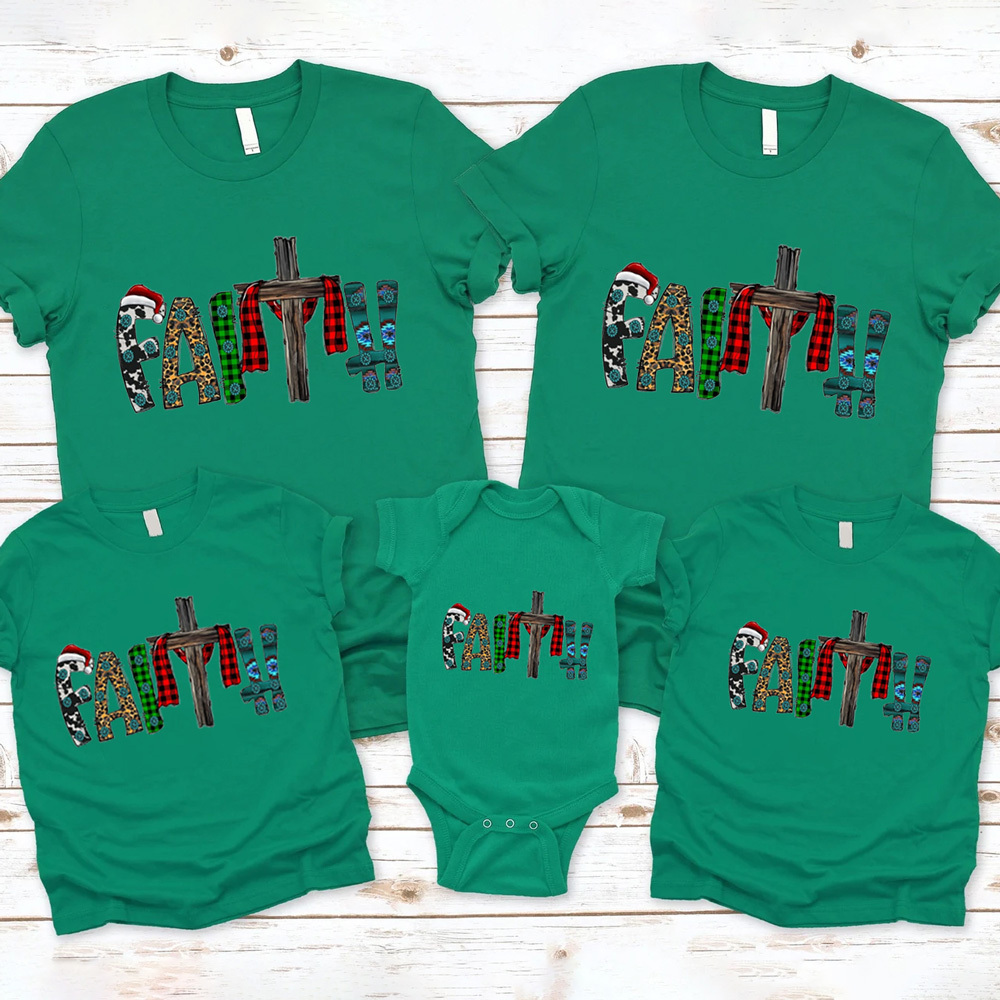 Faith Christmas Family Matching Shirts
