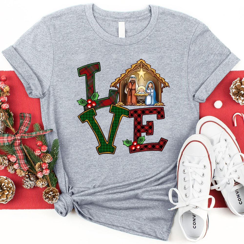 Christmas Love Nativity T-Shirt