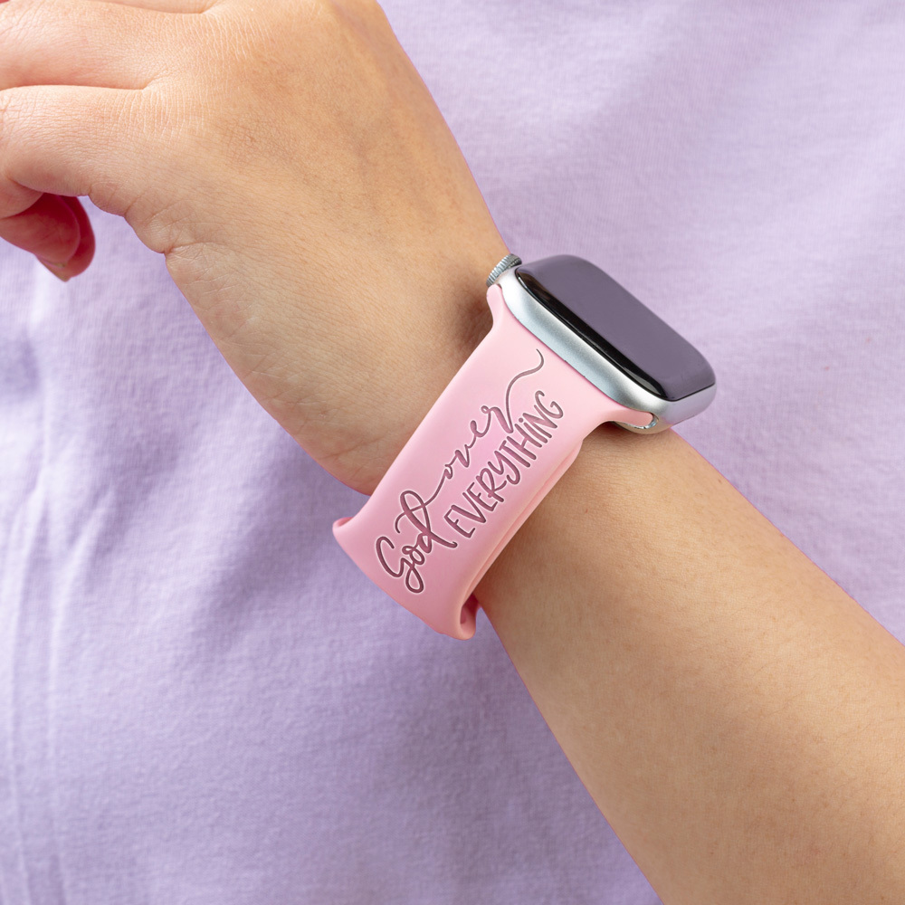 God over Everything Engraved Watch Band for Apple, Fitbit and Samsung
