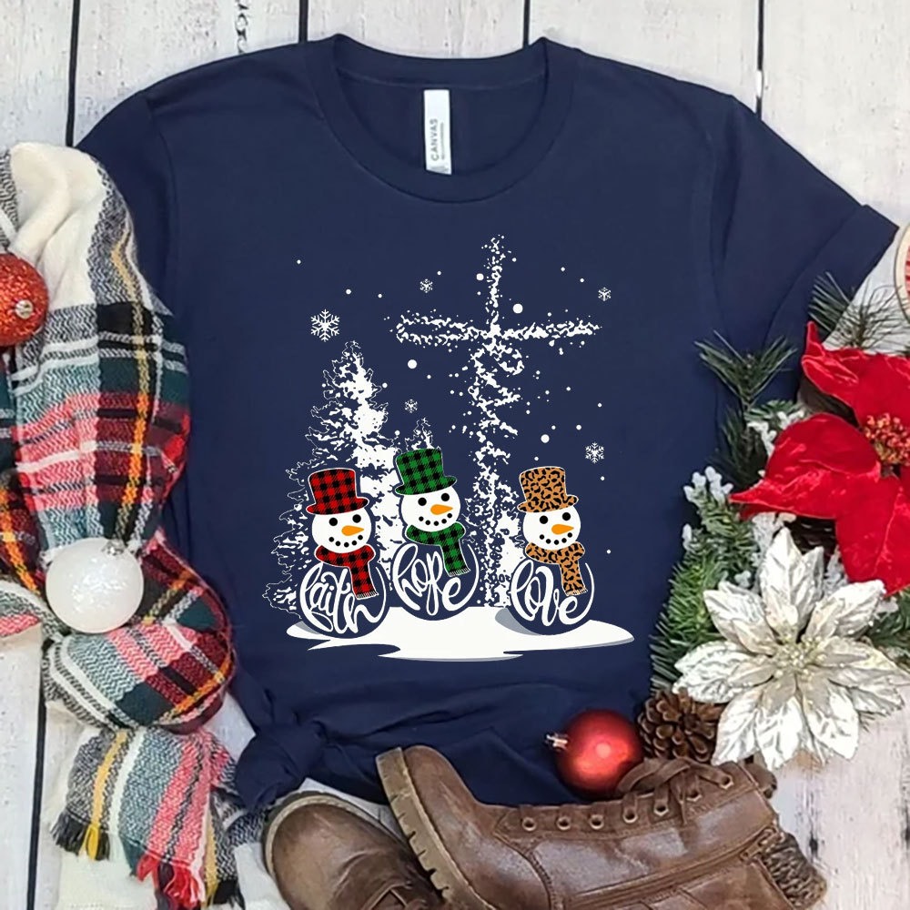 Faith Hope Love Christmas T-Shirt