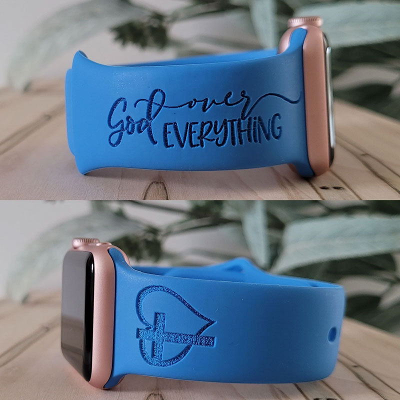 God over Everything Engraved Watch Band for Apple, Fitbit and Samsung
