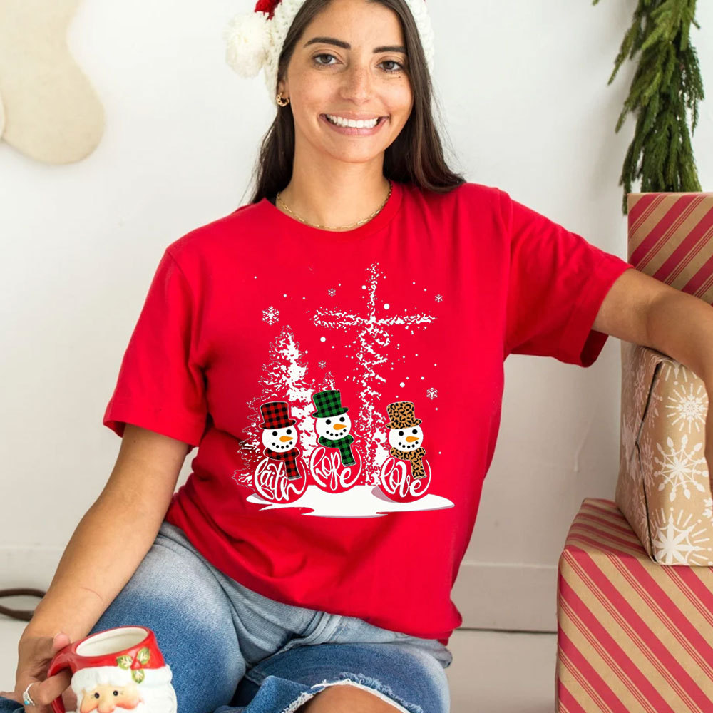 Faith Hope Love Christmas T-Shirt