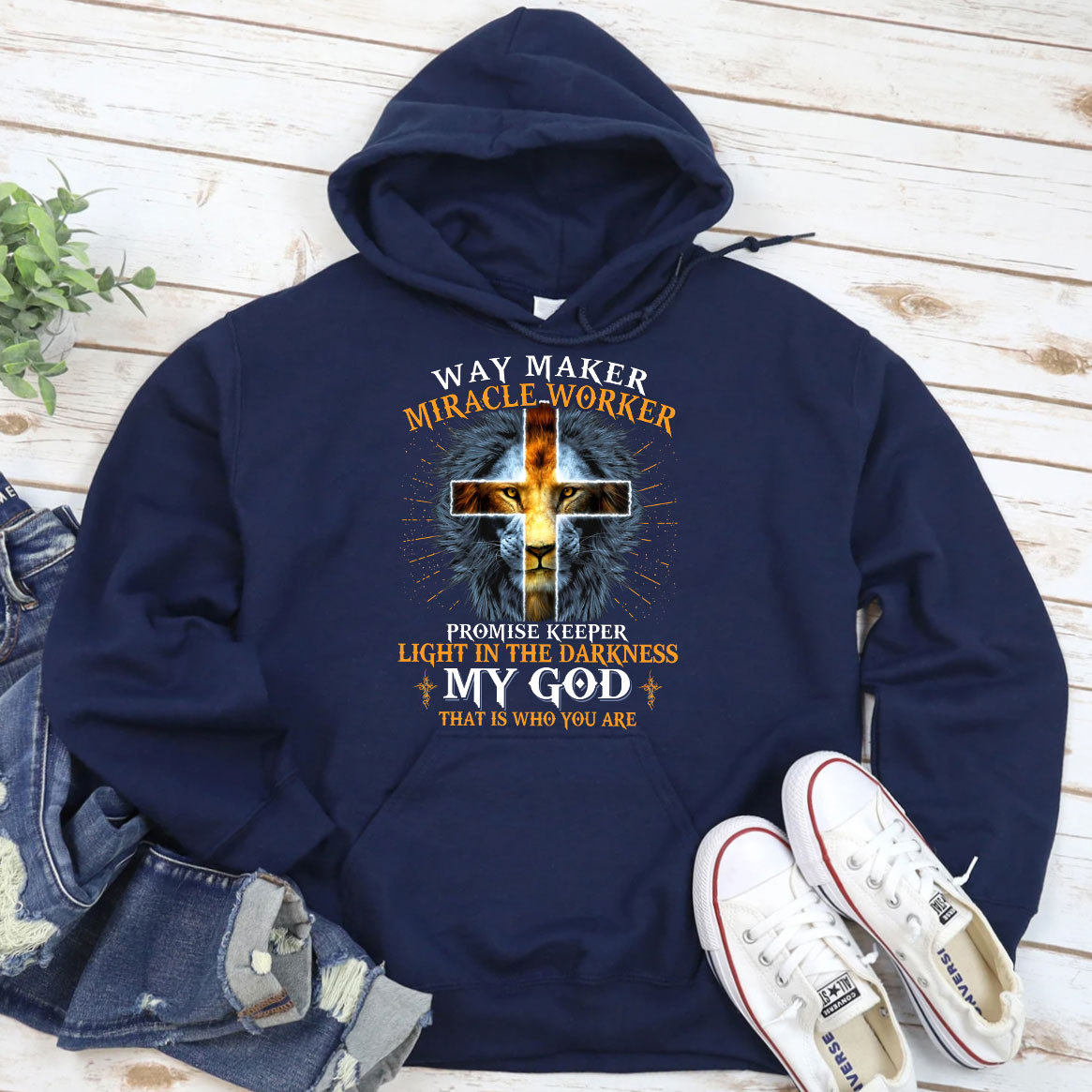 Lion Way Maker Miracle Worker Hoodie
