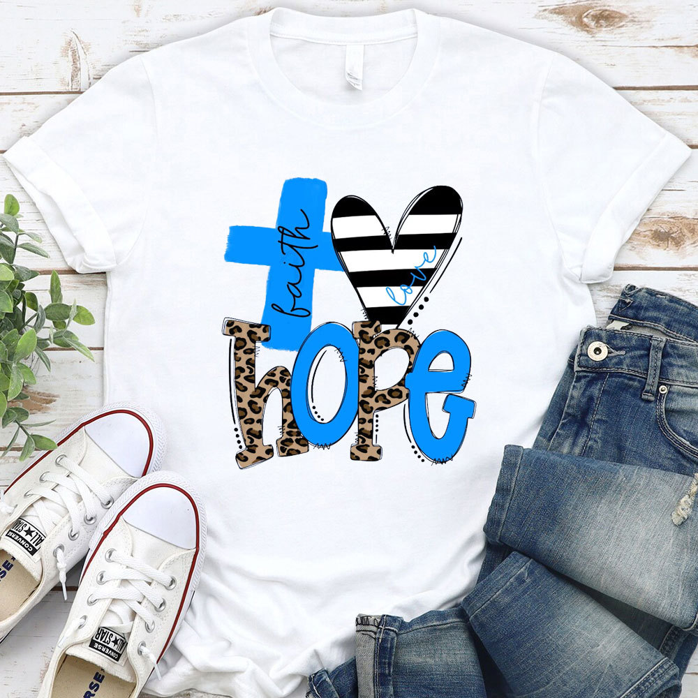 Faith Love Hope Stylish Christian Shirt