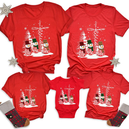Faith Hope Love Christmas Family Matching Shirts
