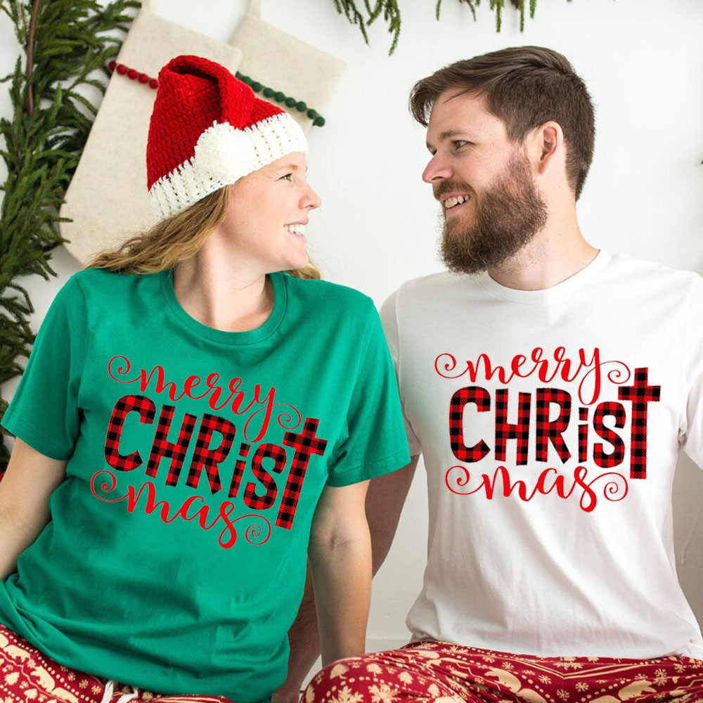 Merry Christ Mas Christian Christmas Family Matching Shirts