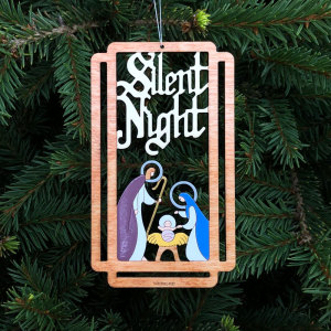 Image of Silent Night Nativity Christmas Ornament