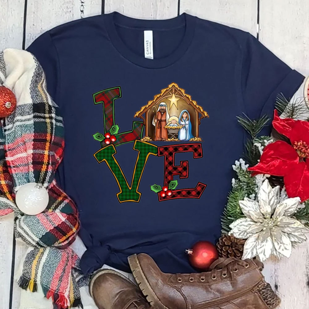 Christmas Love Nativity T-Shirt