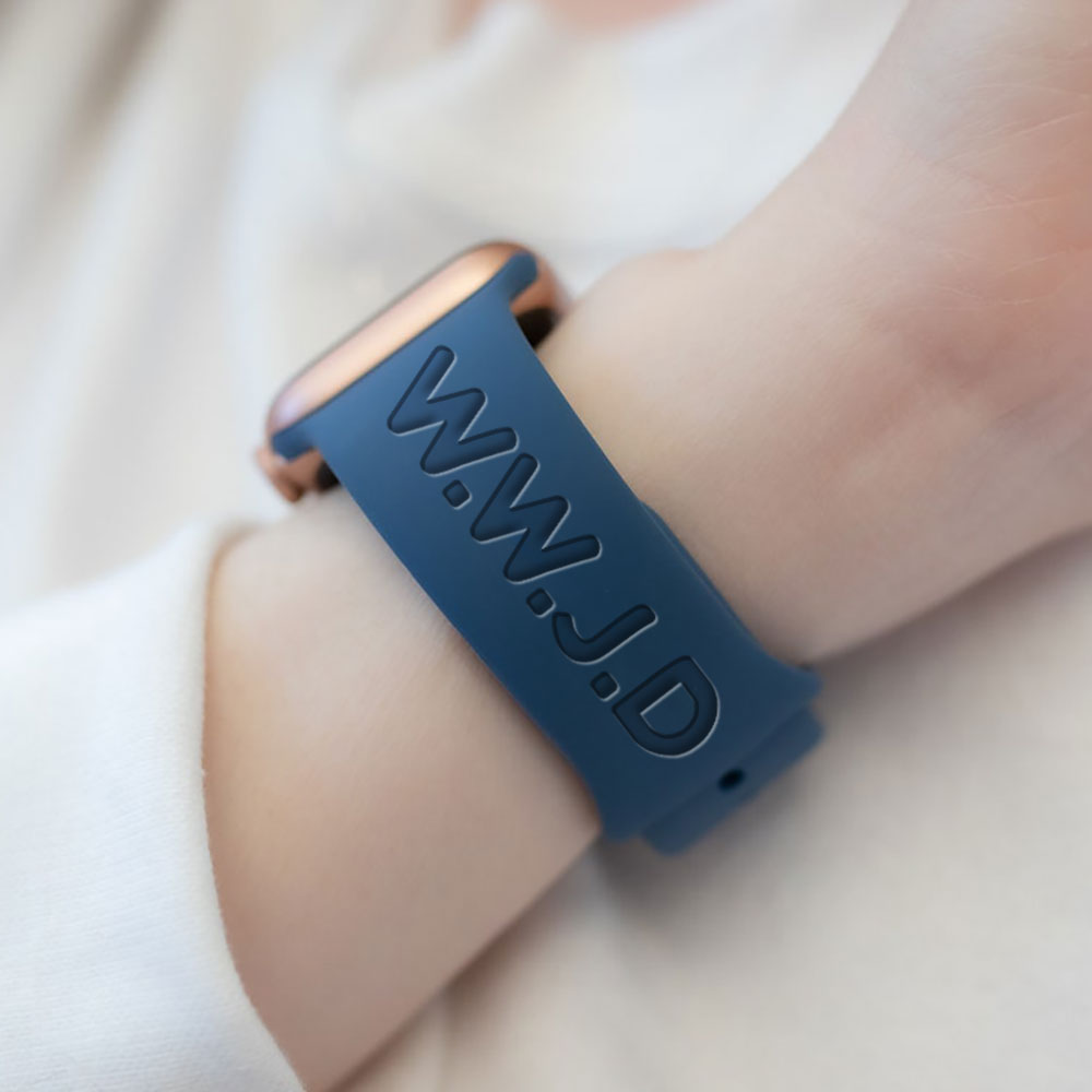 WWJD Engraved Watch Band