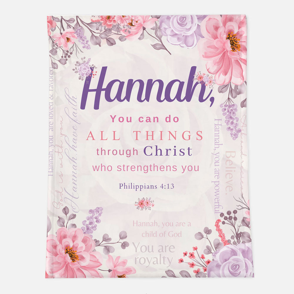 You Can Do All Things Through Christ Custom Blanket