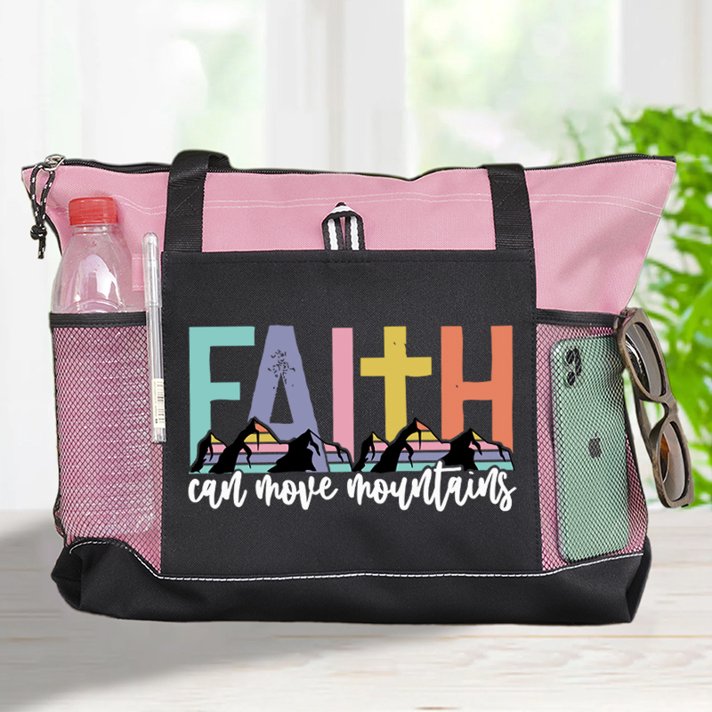 Faith Can Move Mountains Tote Bag