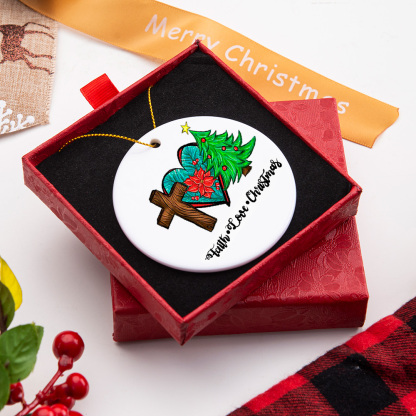 Faith Love Christmas Ornament