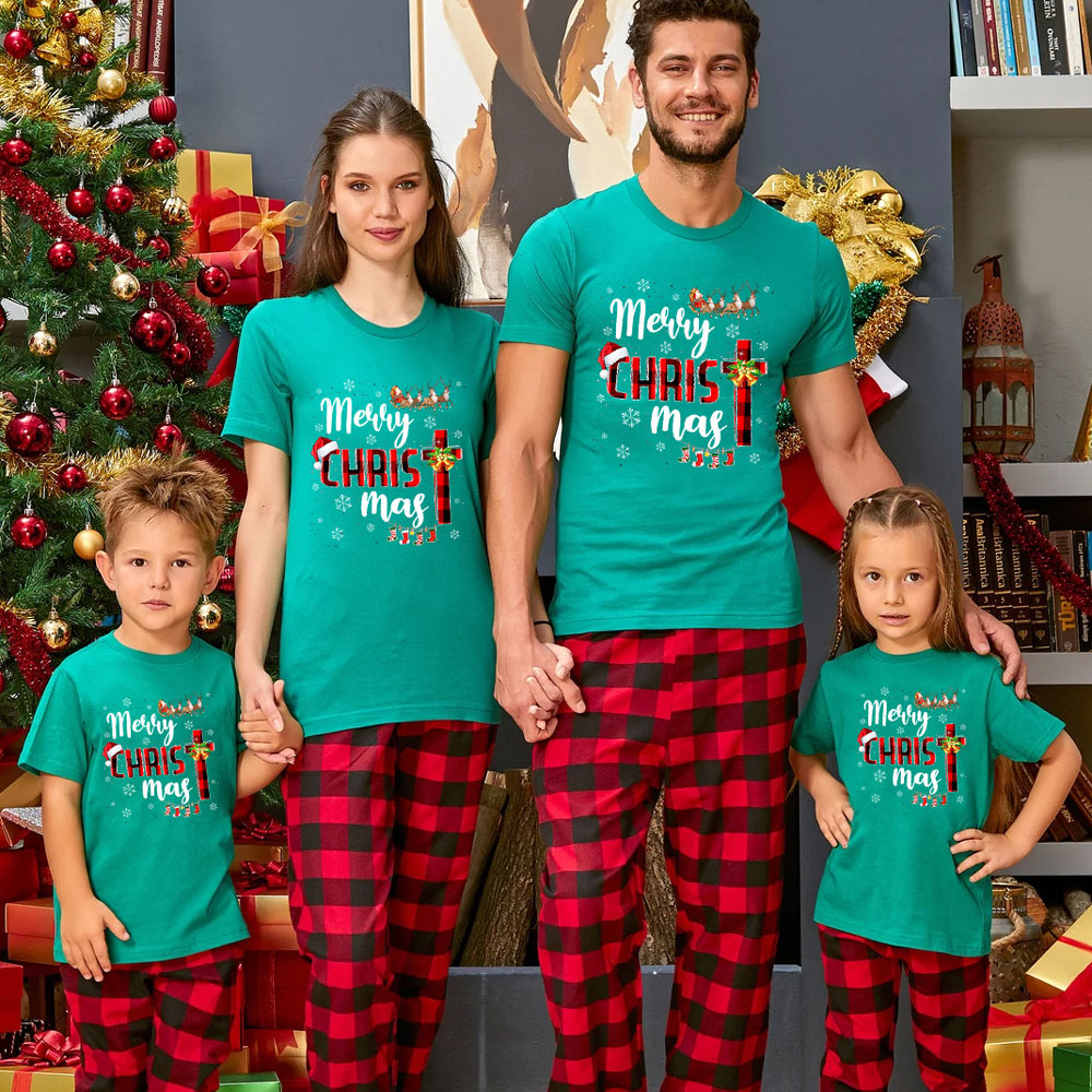 Christ Mas Holiday Christian Family Matching Shirts