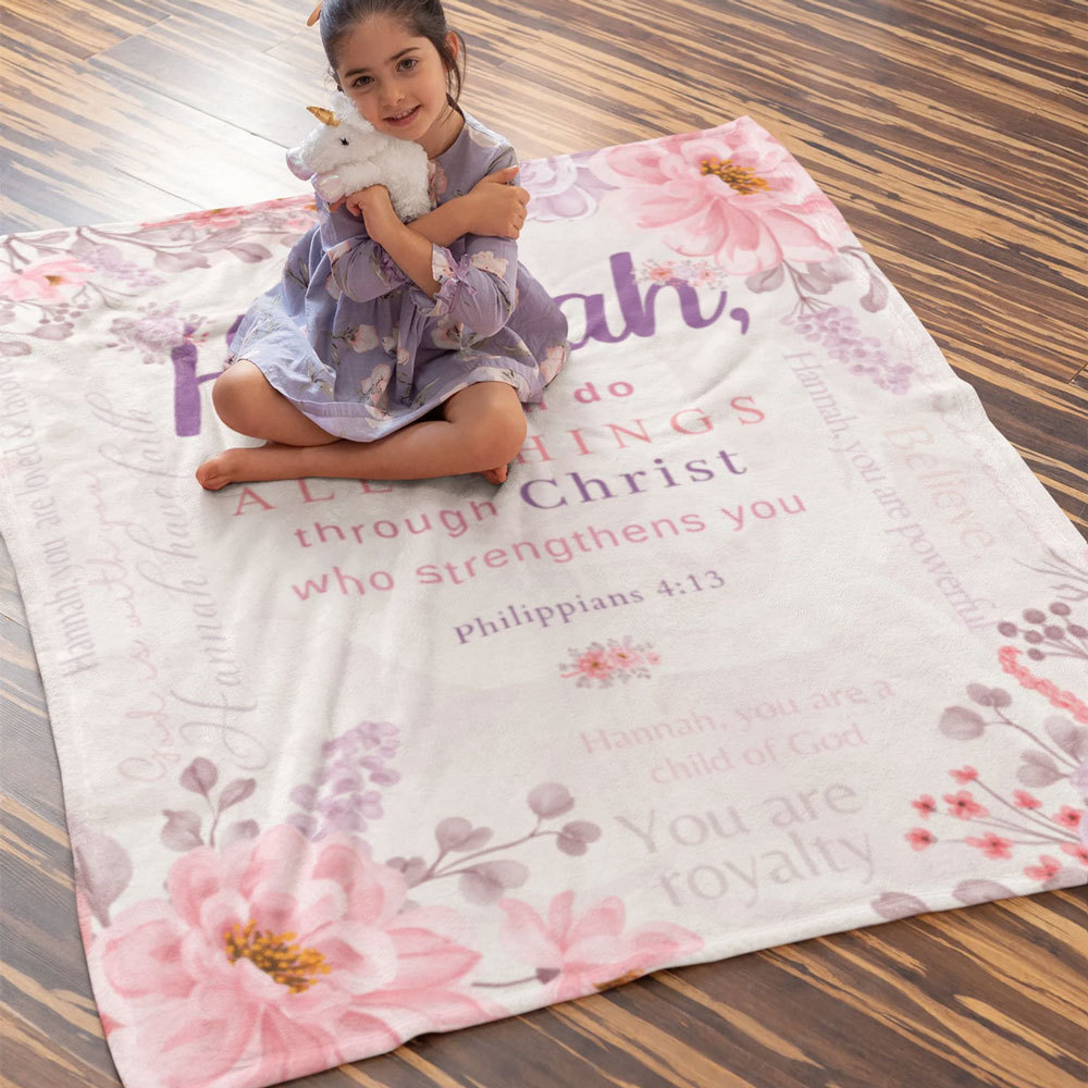You Can Do All Things Through Christ Custom Blanket