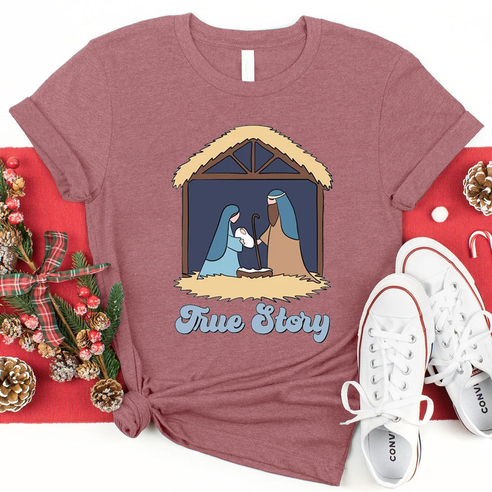 A Thrill of Hope Nativity Christmas T-Shirt