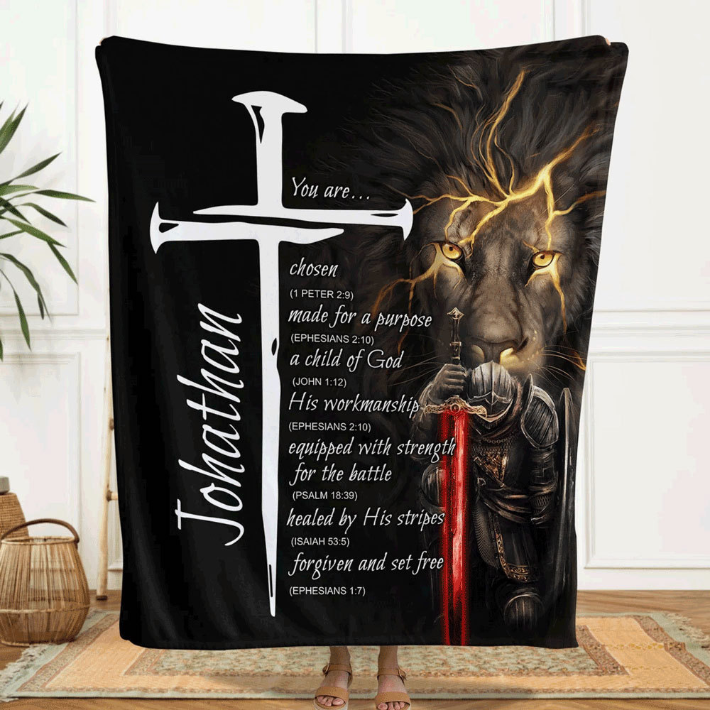 Personalized Christian Throw Blanket