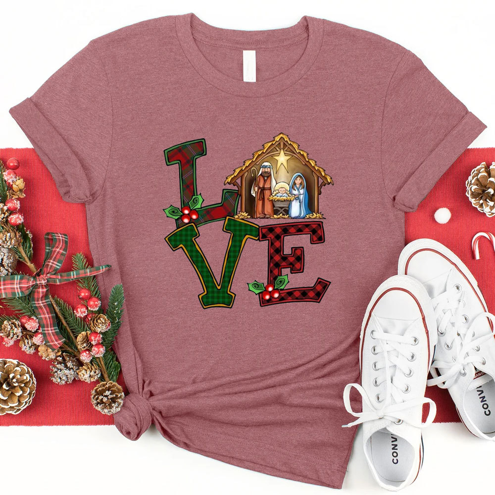 Christmas Love Nativity T-Shirt
