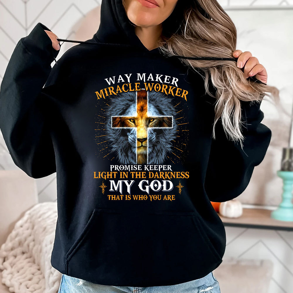 Lion Way Maker Miracle Worker Hoodie