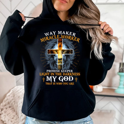 Lion Way Maker Miracle Worker Hoodie