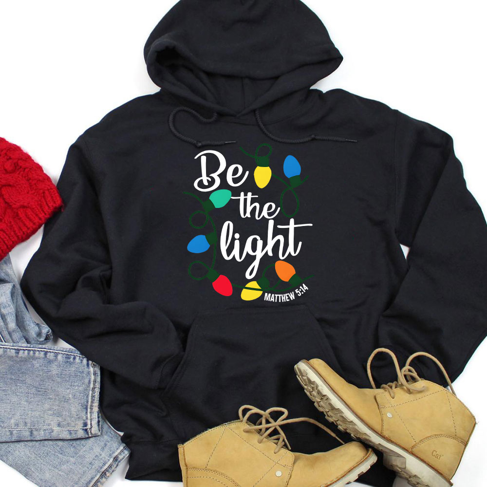 Be the Light Christmas Hoodie Sale-GuidingCross