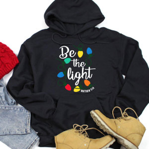 Image of Be the Light Christmas Hoodie