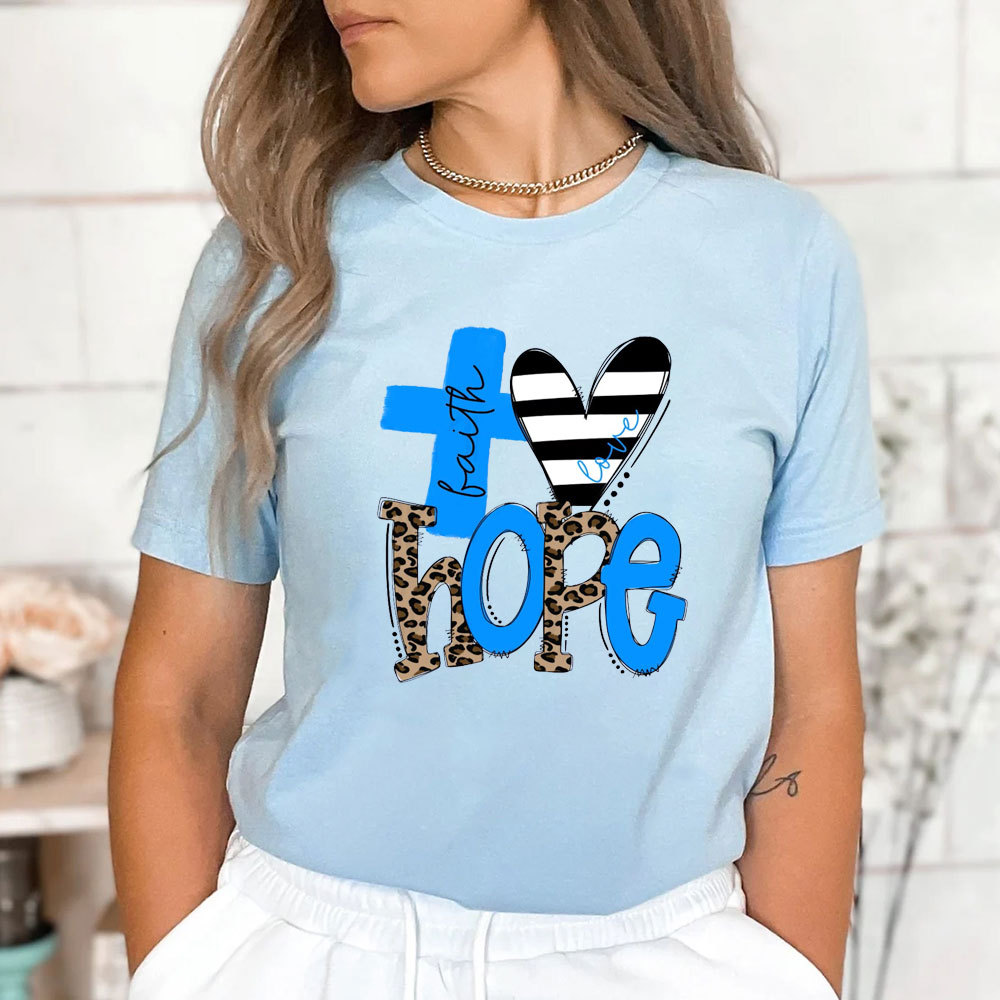 Faith Love Hope Stylish Christian Shirt