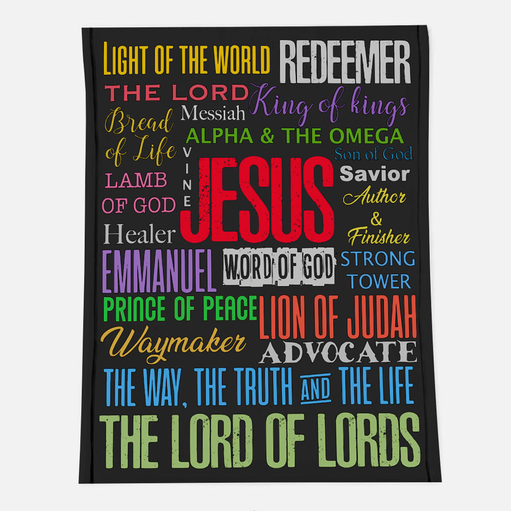 Names of Jesus Fleece Blanket