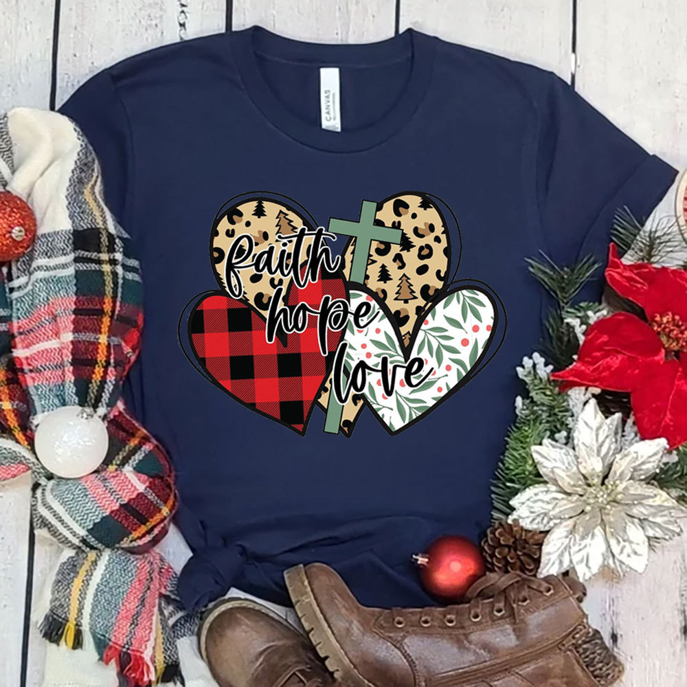 Faith Hope Love Christmas T-Shirt