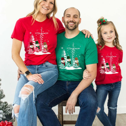 Faith Hope Love Christmas Family Matching Shirts