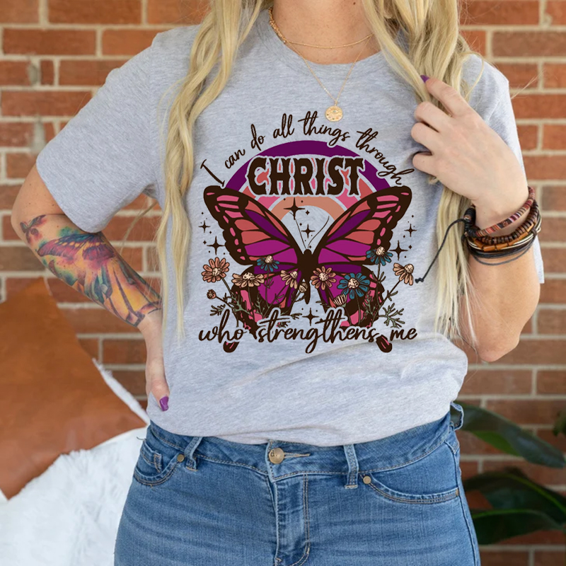 I Can Do All Things Butterfly T-Shirt