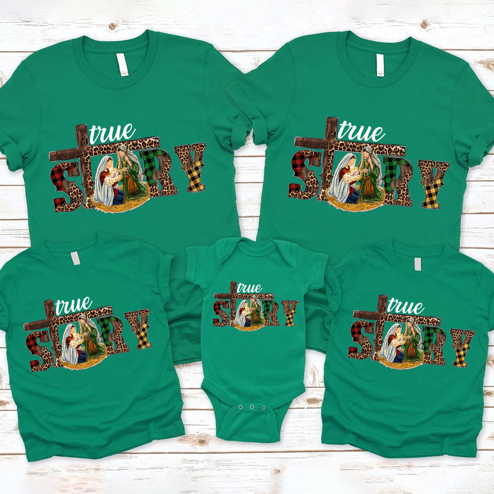 True Story Holy Christmas Family Matching Shirts