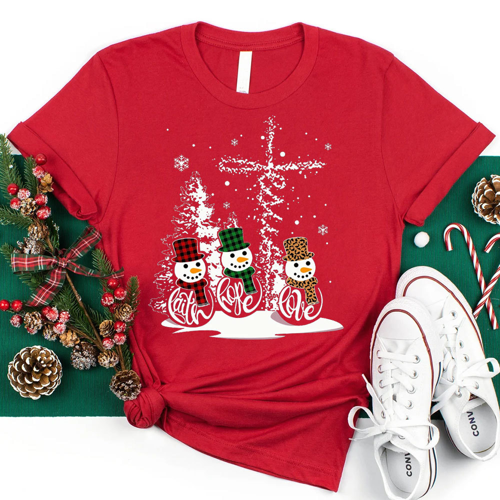 Faith Hope Love Christmas T-Shirt