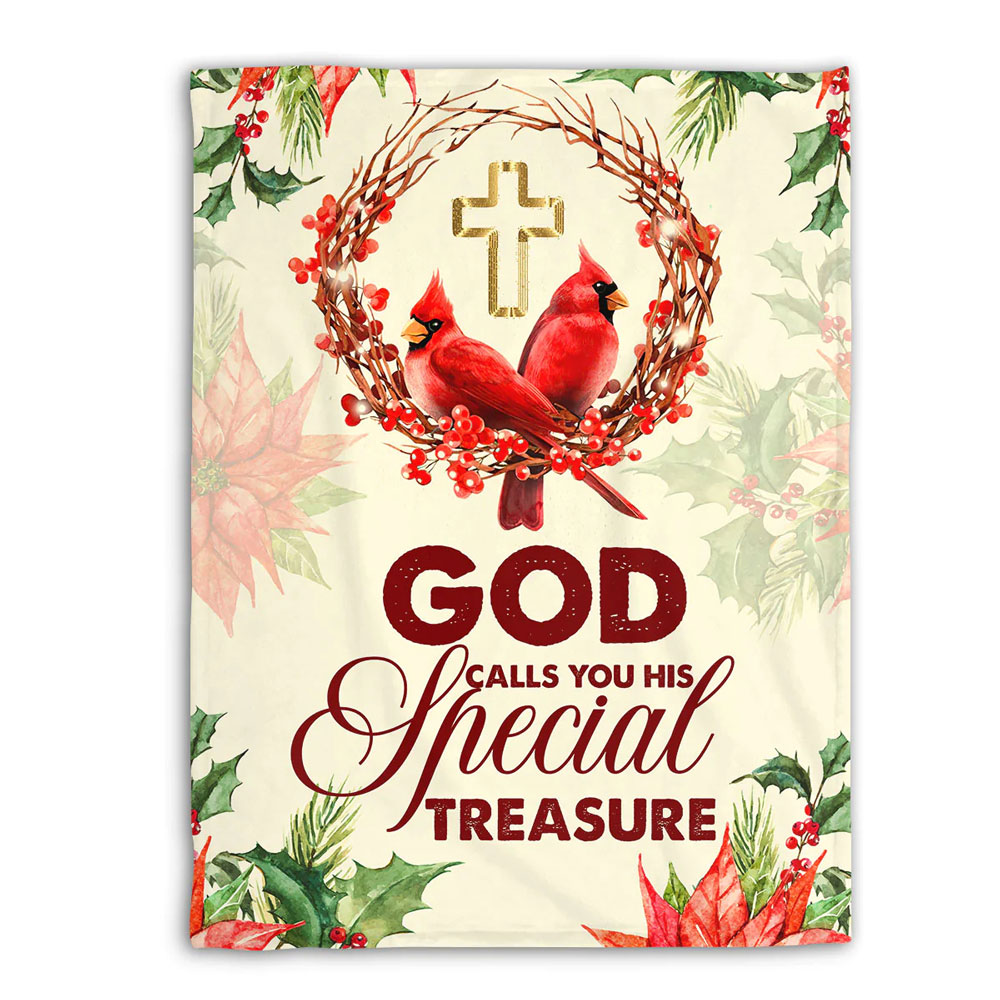 God Calls You His Special Treasure Fleece Blanket