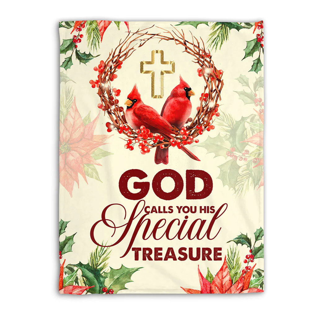 God Calls You His Special Treasure Fleece Blanket