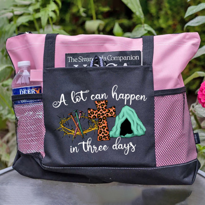 A Lot Can Happen in Three Days Christian Tote Bag
